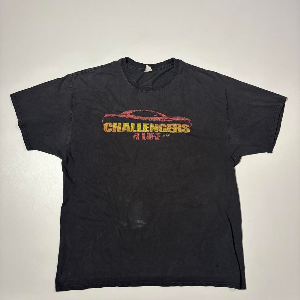 Vintage Hanes Black Challengers 4 Life Graphic T-Shirt